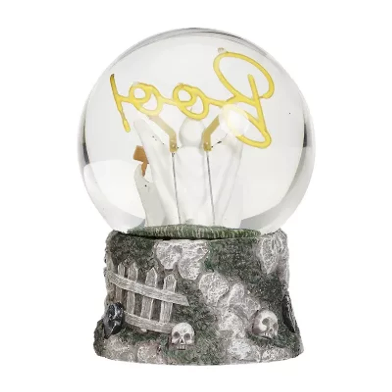 Roman 7h Lighted Ghost Dome With Boo Light Halloween Tabletop Decor