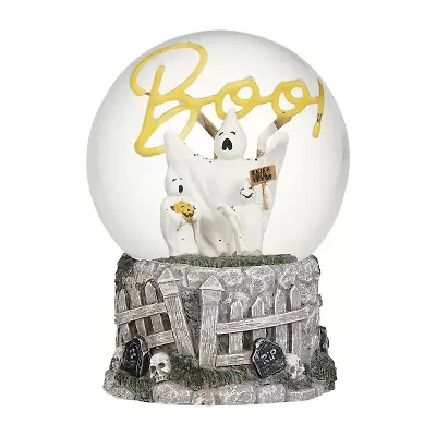 Roman 7h Lighted Ghost Dome With Boo Light Halloween Tabletop Decor