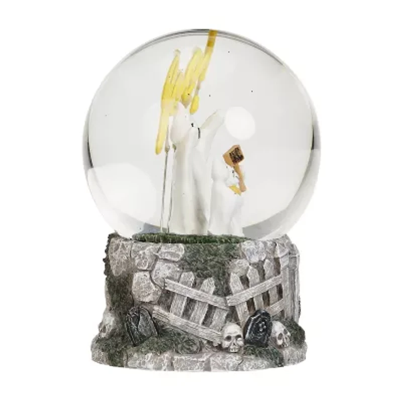Roman 7h Lighted Ghost Dome With Boo Light Halloween Tabletop Decor