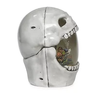 Roman 7" Lighted Skull Swirl Halloween Tabletop Decor