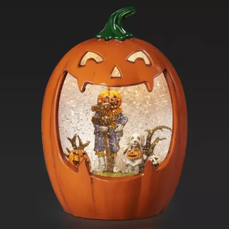 Roman 9h Lighted Swirl Jack O Lantern Halloween Tabletop Decor