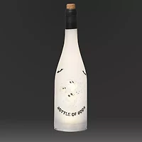 Roman 12"H Lighted Swirl Bottle Of Boos Halloween Tabletop Decor