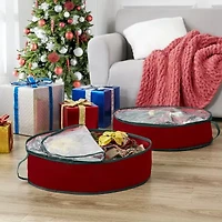 Baum Christmas 2-pc. 25 Inch Wreath Storage Bag