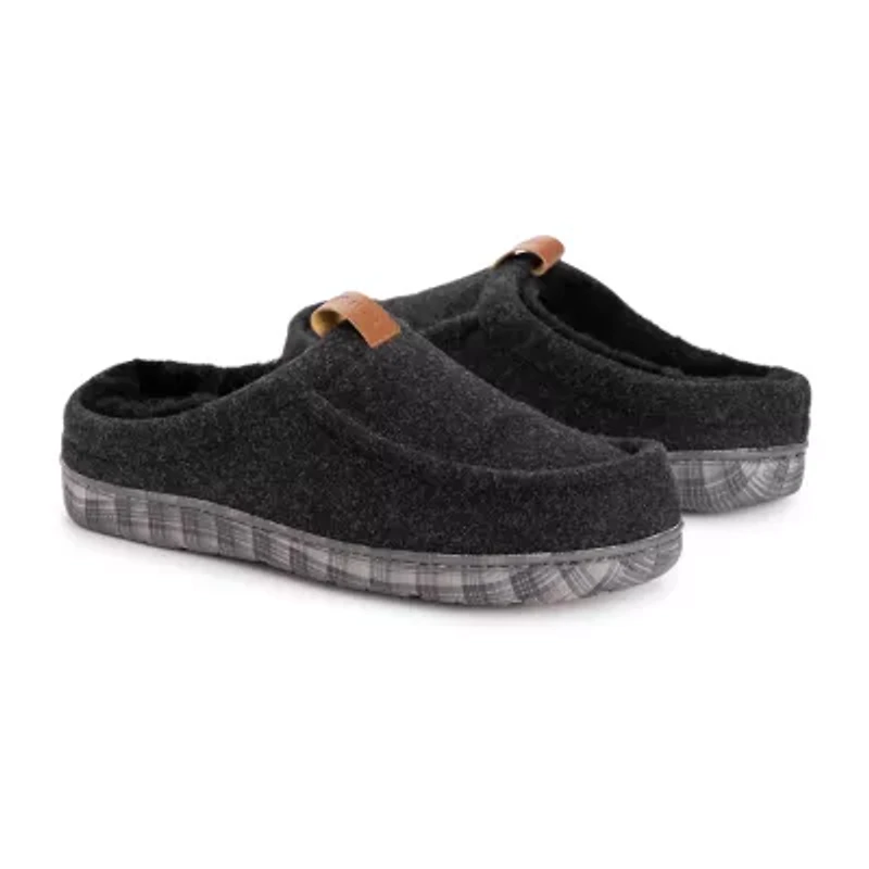 Muk Luks Miles Clog Mens Memory Foam Slip Resistant Slip-On Slippers