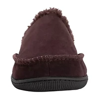Muk Luks Faux Suede Clog Mens Memory Foam Slip Resistant Slip-On Slippers