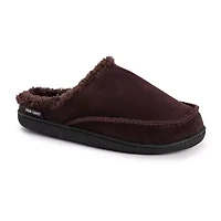 Muk Luks Faux Suede Clog Mens Memory Foam Slip Resistant Slip-On Slippers