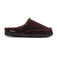 Muk Luks Faux Suede Clog Mens Memory Foam Slip Resistant Slip-On Slippers