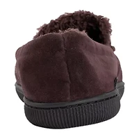 Muk Luks Faux Suede Moccasin Mens Memory Foam Slip Resistant Slip-On Slippers