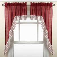 Sweet Home Collection Salem Rod Pocket Valance