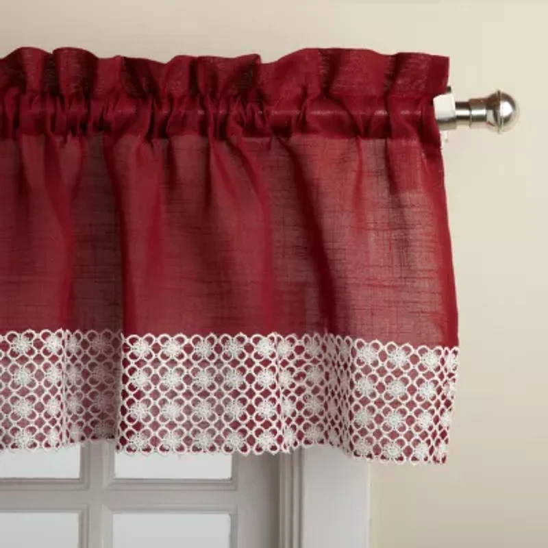 Sweet Home Collection Salem Rod Pocket Valance
