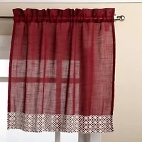 Sweet Home Collection Salem 2-pc. Rod Pocket Window Tier