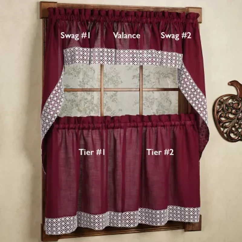Sweet Home Collection Salem 2-pc. Rod Pocket Window Tier