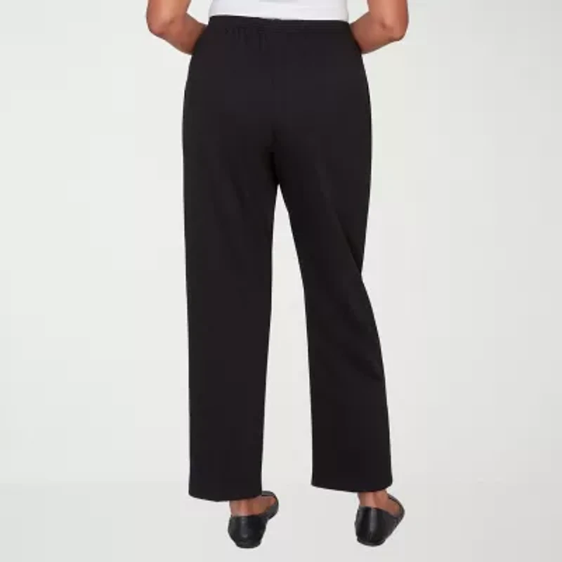 Alfred Dunner Classics Womens Straight Pull-On Pant