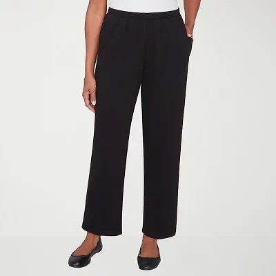 Alfred Dunner Classics Womens Straight Pull-On Pant