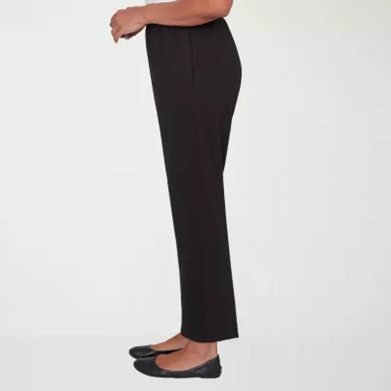 Alfred Dunner Classics Womens Straight Pull-On Pant