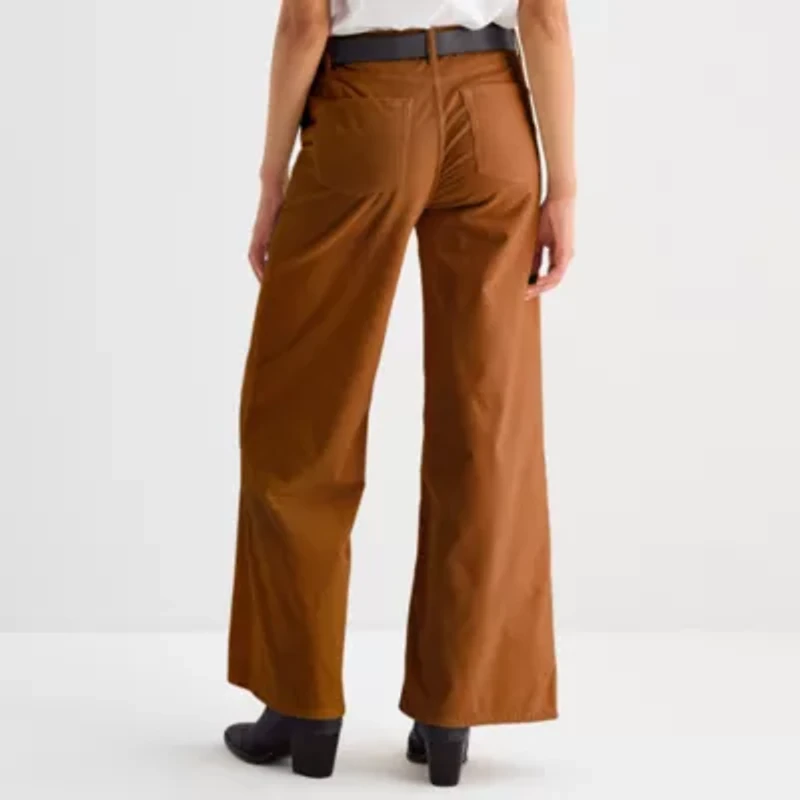 a.n.a Womens Wide Leg High Rise Trouser