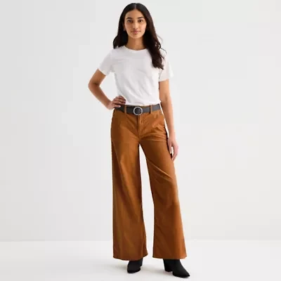 a.n.a Womens Wide Leg High Rise Trouser