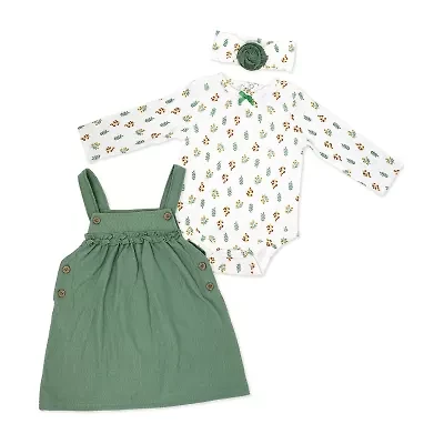 3 Stories Trading Company Baby Girls Active Floral 3-pc. Dress Set