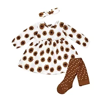 3 Stories Trading Company Girls 3-pc. Long Sleeve A-Line Dress