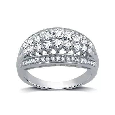 Womens CT. T.W. Natural White Diamond 10K Gold Band