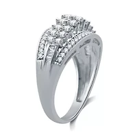Womens CT. T.W. Natural White Diamond 10K Gold Band