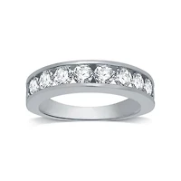 Deluxe Collection Womens 3MM 1 1/2 CT. T.W. Natural White Diamond 14K Gold Wedding Band