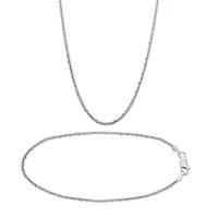 Made in Italy Womens Sterling Silver 2-pc. Jewelry Set