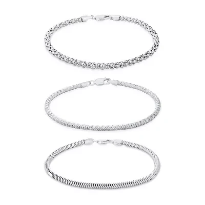 Made in Italy Womens Sterling Silver 3-pc. Jewelry Set