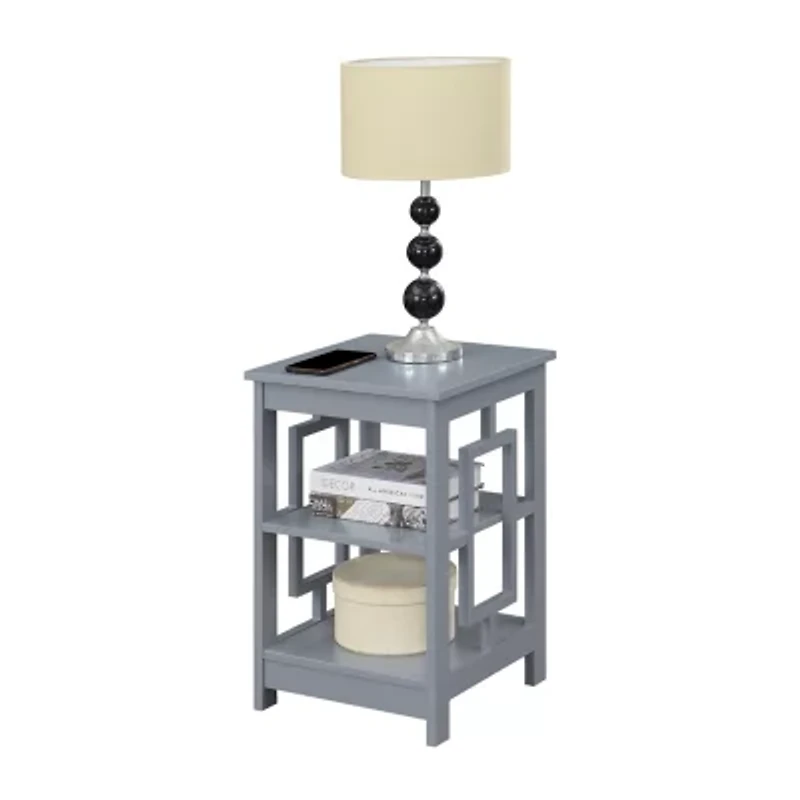 Convenience Concepts Town Square Living Room Collection Storage Console Table