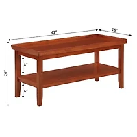 Convenience Concepts Ledgewood Living Room Collection Coffee Table