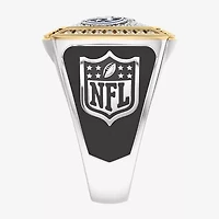 True Fans Fine Jewelry Tennessee Titans Mens 1/2 CT. Natural White Diamond 10K Two Tone Gold Fashion Ring