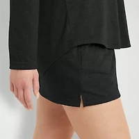 Hanes Womens Crew Neck Long Sleeve Active T-Shirt