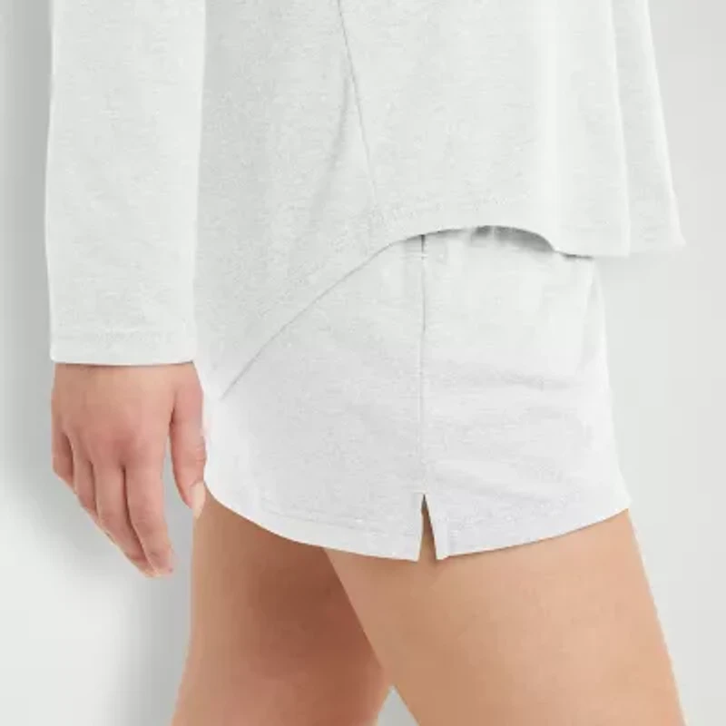 Hanes Womens Crew Neck Long Sleeve Active T-Shirt