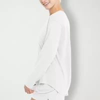 Hanes Womens Crew Neck Long Sleeve Active T-Shirt