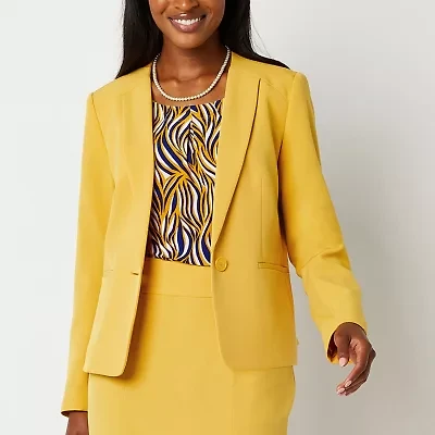 Black Label by Evan-Picone Womens Classic Fit Suit Jacket