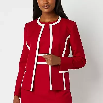 Black Label by Evan-Picone Womens Classic Fit Suit Jacket