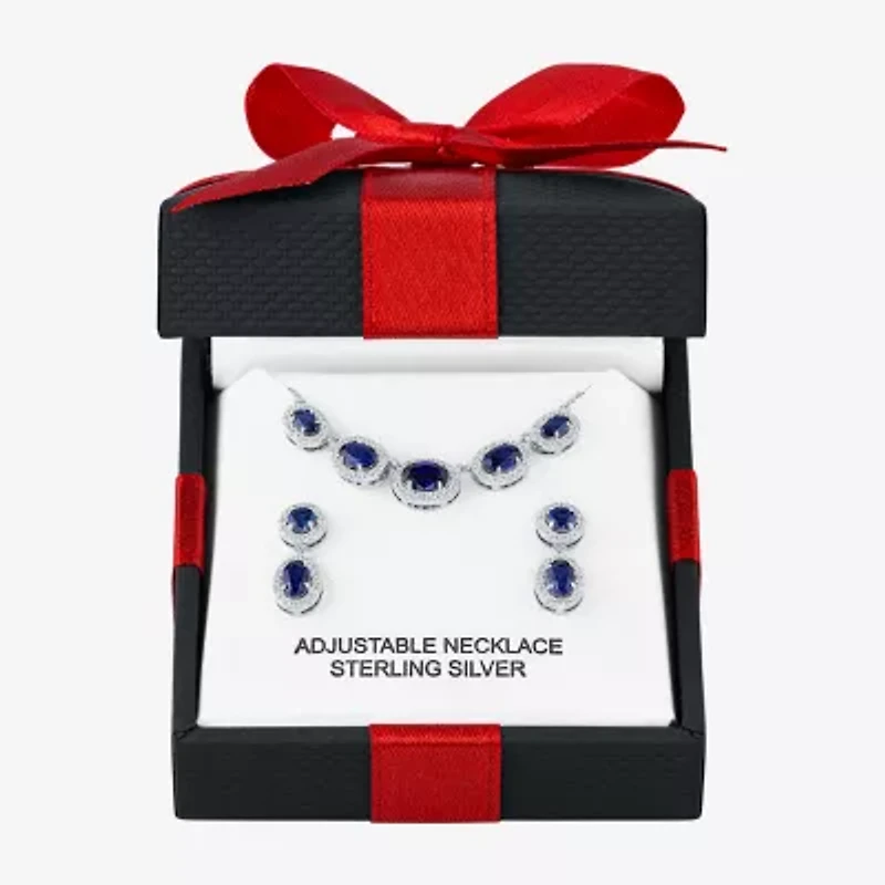 Lab-created Gemstone Sterling Silver 2-pc. Jewelry Set