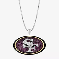 True Fans Fine Jewelry San Francisco 49ers Unisex Adult Lab Created Red Ruby 14K Gold Over Silver 18 Inch Pendant Necklace
