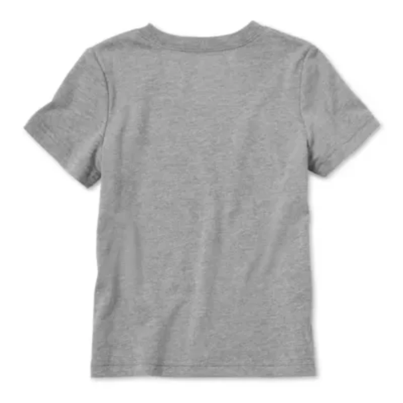 Okie Dokie Toddler & Little Boys Crew Neck Short Sleeve Regular Fit Graphic T-Shirt