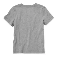 Okie Dokie Toddler & Little Boys Crew Neck Short Sleeve Regular Fit Graphic T-Shirt