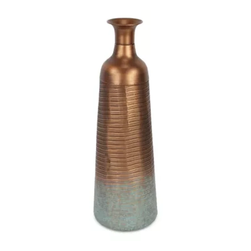 Cheungs Kyani Copper And Teal Vase