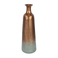 Cheungs Kyani Copper And Teal Vase
