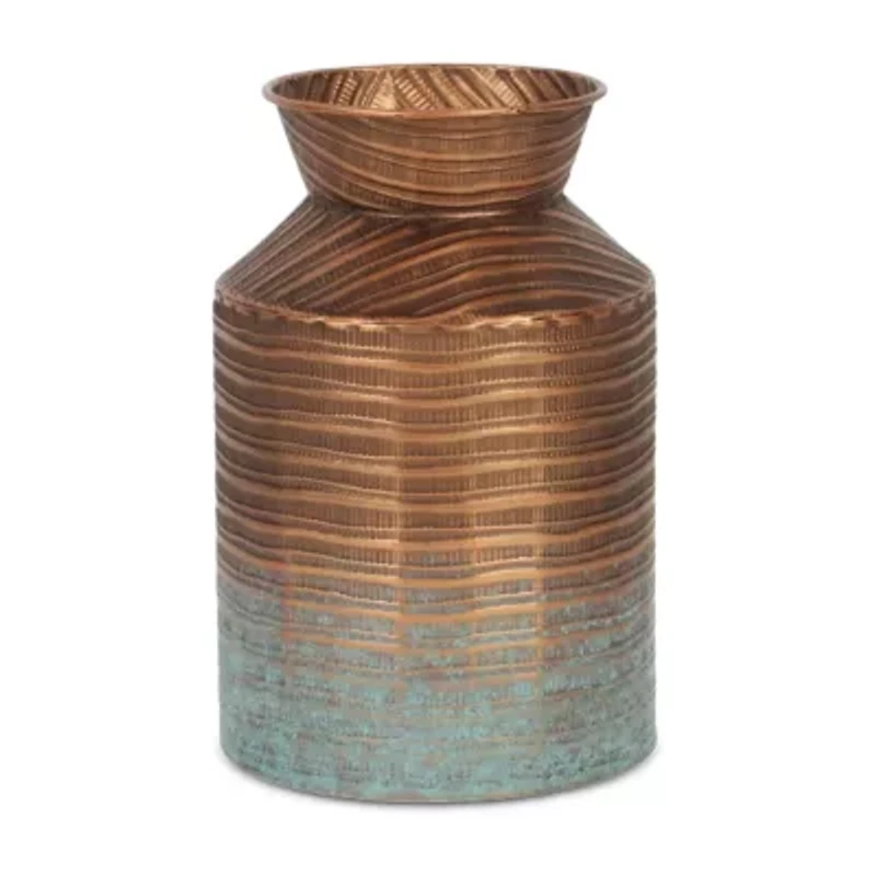 Cheungs Kyani Copper And Teal Milk Jug Decorative Jar