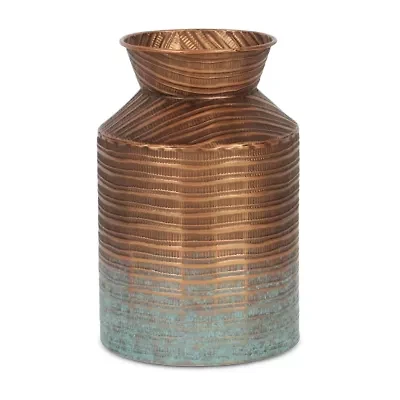 Cheungs Kyani Copper And Teal Milk Jug Decorative Jar