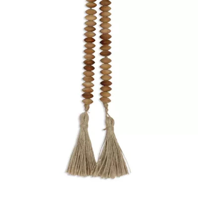 Cheungs Akaida Wooden Abacus Styled Tassel Handmade Tabletop Decor