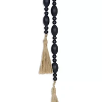 Cheungs Akaida Dark Blue Mixed Wooden Bead Tassel Handmade Tabletop Decor