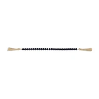 Cheungs Akaida Dark Blue Wood Bead Tassel Handmade Tabletop Decor