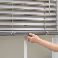 Cut-to-Width 2" Cordless Faux-Wood Blinds
