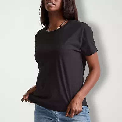 Hanes Womens Crew Neck Short Sleeve Active T-Shirt