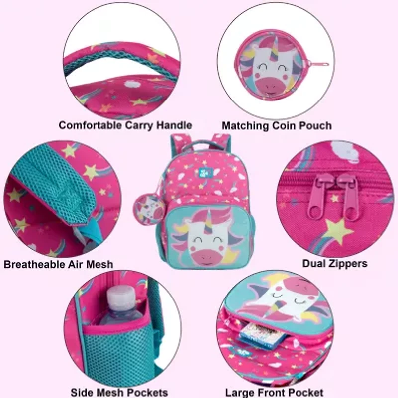 AD Sutton Up We Go Unicorn 2 Piece Backpack Set